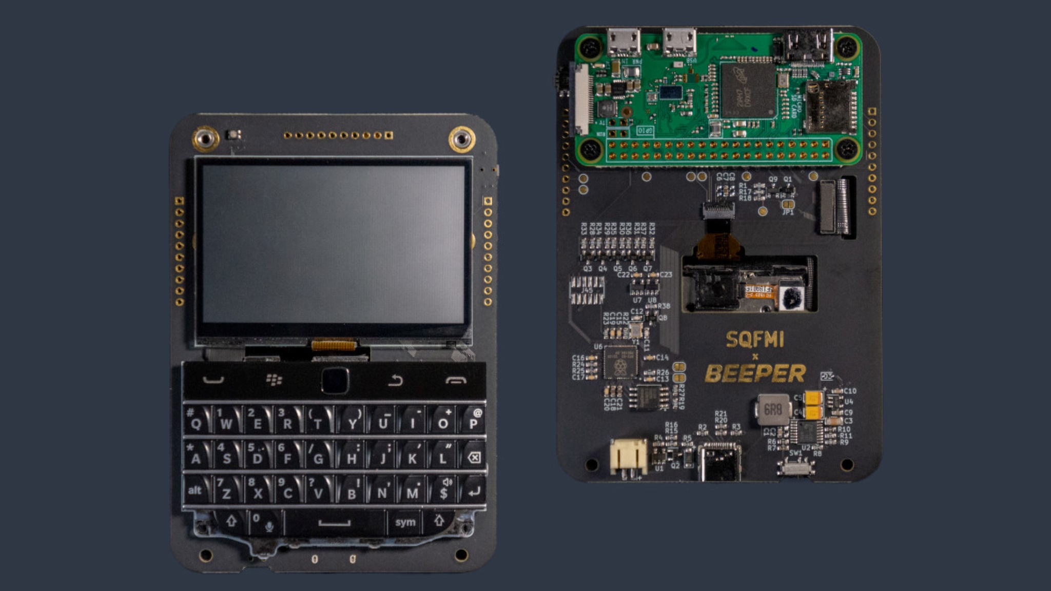 Beepberry: chạy Raspberry Pi Zero W, bàn phím BlackBerry Classic, dùng được Beeper tích hợp iMessage