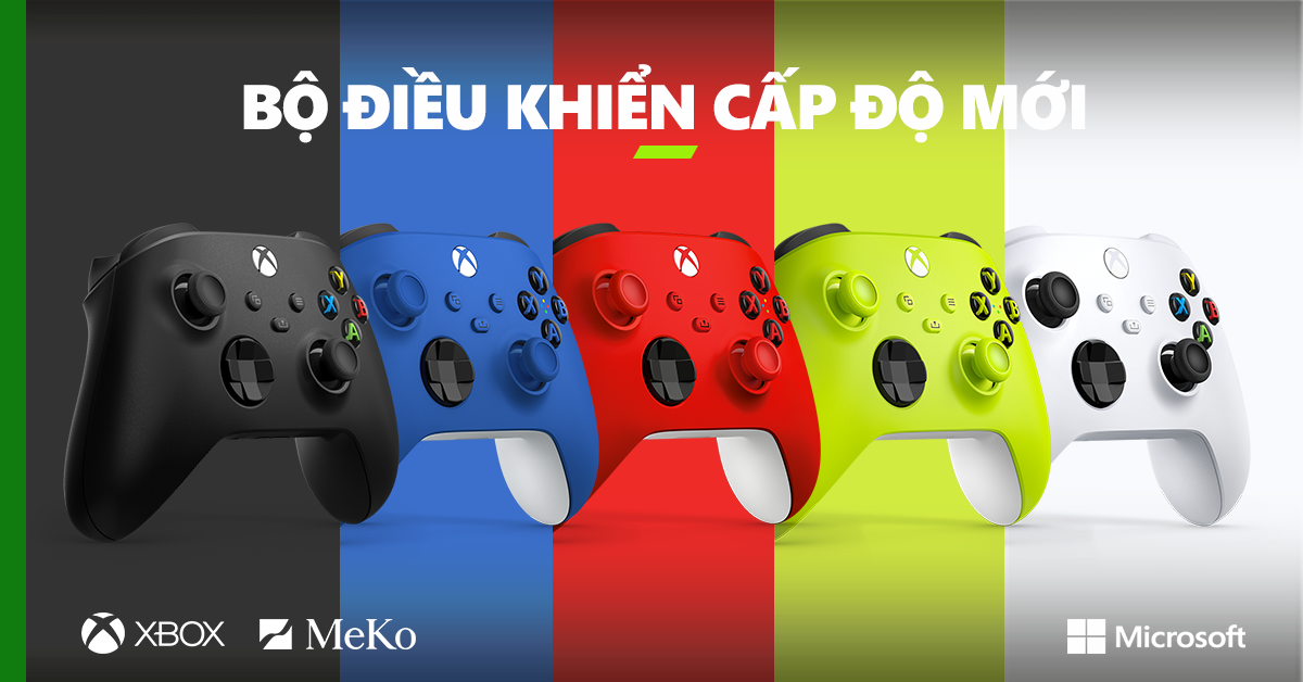 Tay cầm không dây Xbox với 5 màu sắc mới lạ chính thức có mặt tại 
Việt Nam