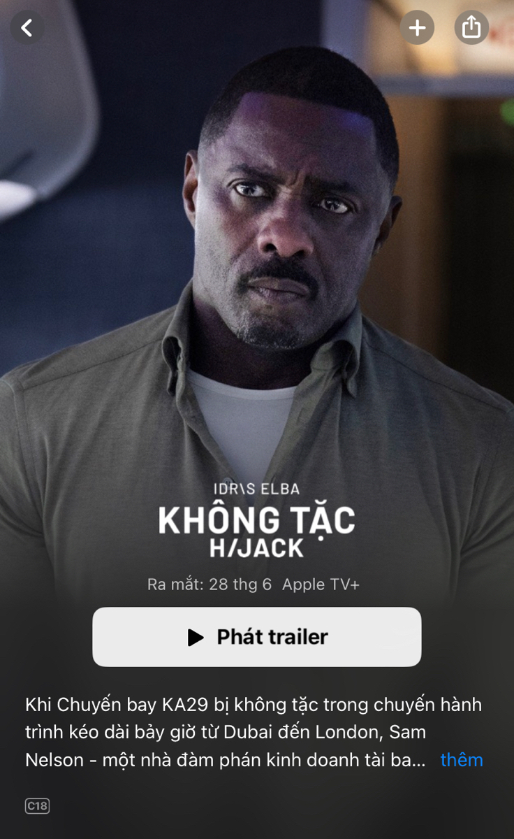 [AppleTV+] Series Hijack từ 28/06/2023 trên AppleTV+