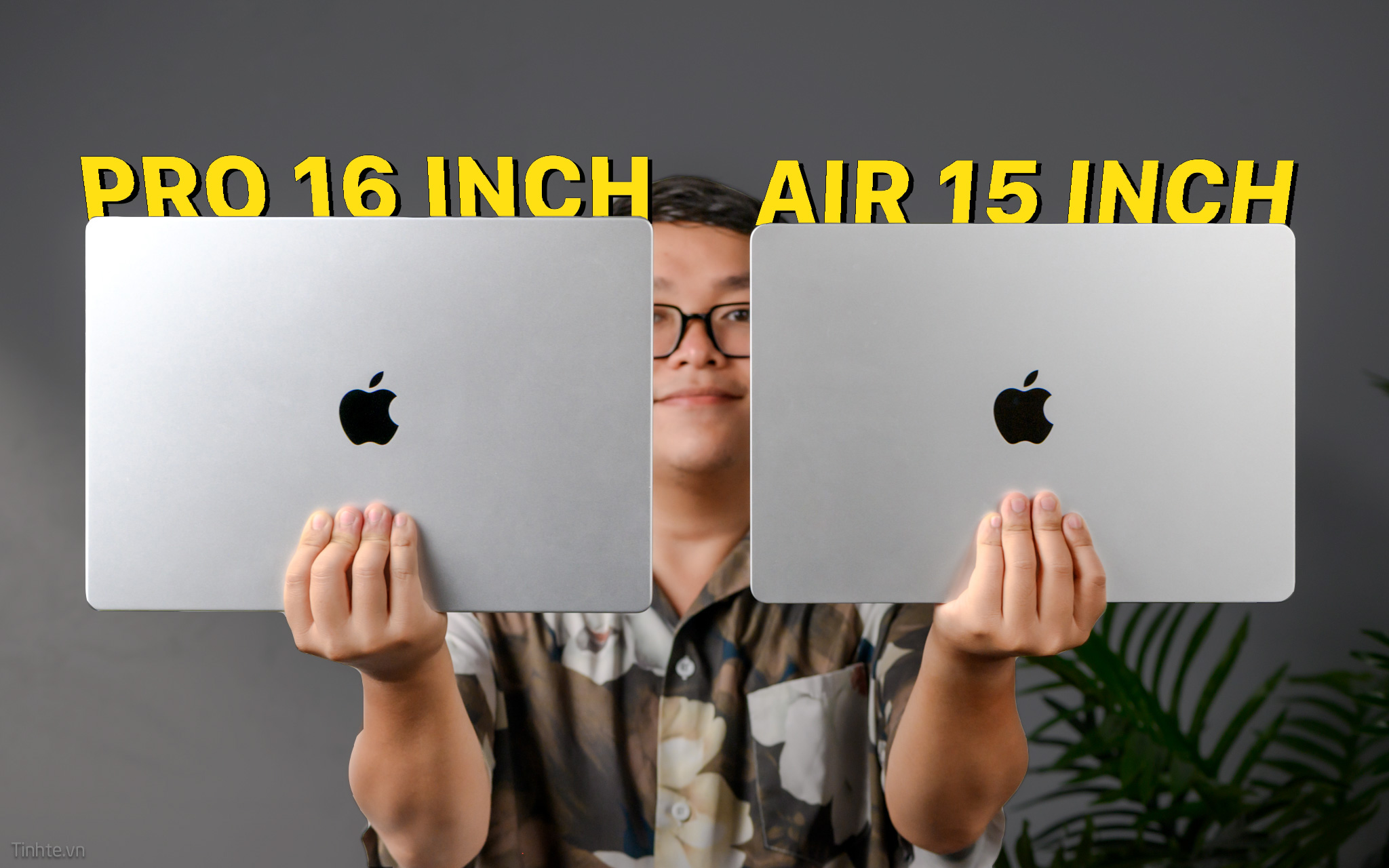 So sánh ngoại hình Macbook Pro 16 inch M2 và Mabook Air 15 inch