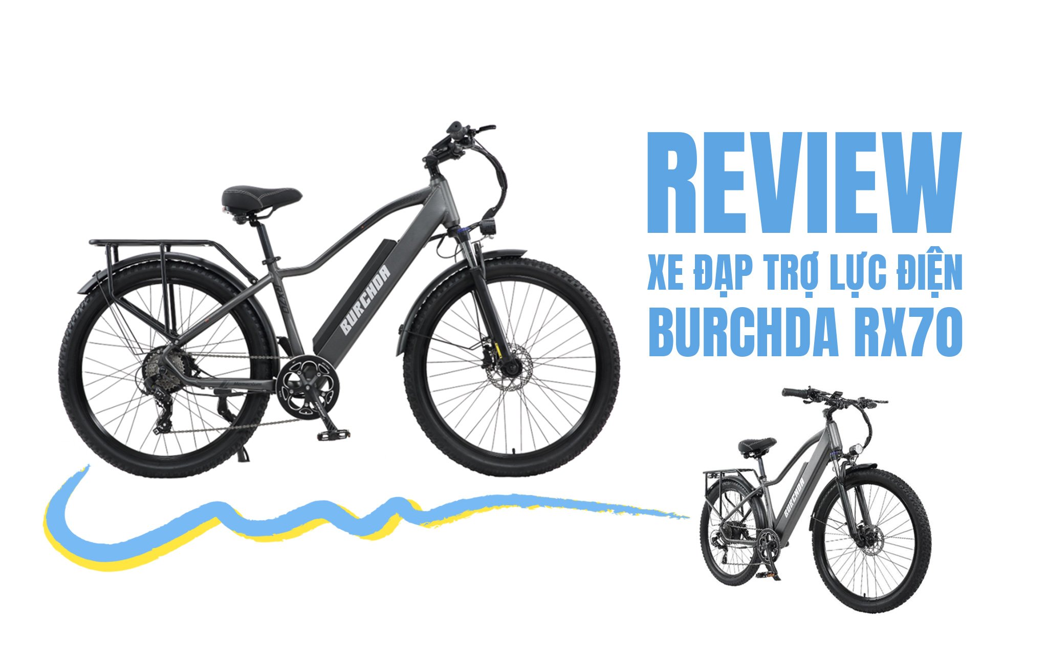 Review xe đạp trợ lực điện Burchda Rx70: thiết kế cực chiến, động cơ trâu