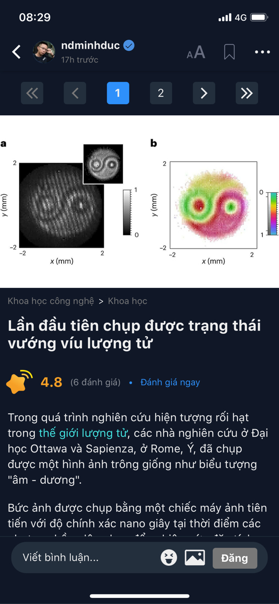 của ngta là rối lượng tử, qua tunhte thành vướng víu lượng tử