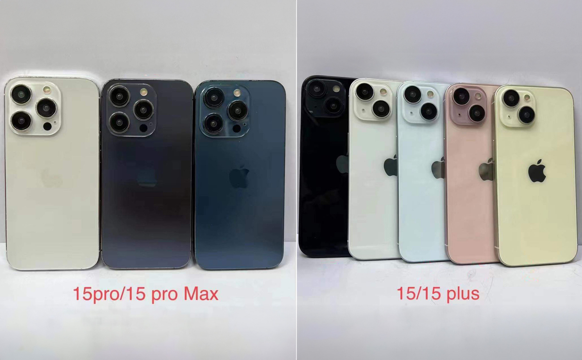 Các màu của iPhone 15 series và thiết kế mặt lưng