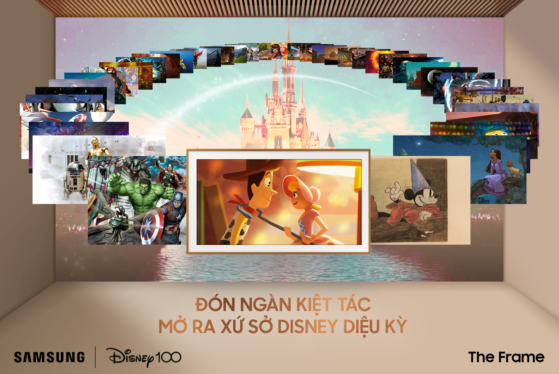 Samsung kỷ niệm 100 năm thành lập Disney với The Frame phiên bản đặc biệt tại Việt Nam