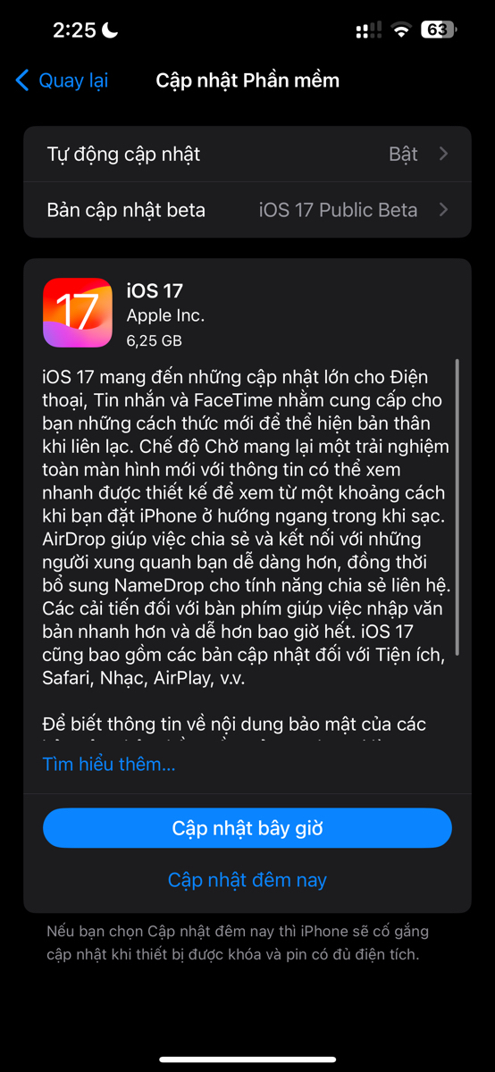 Cách cập nhật iOS 17 RC với đầy đủ tính năng có trong bản chính thức