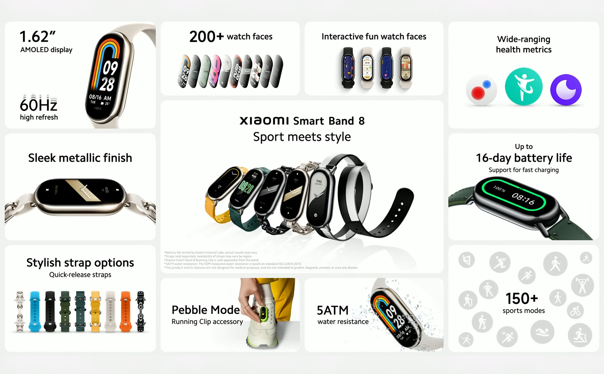 Xiaomi ra mắt Smart Band 8 trên thị trường toàn cầu