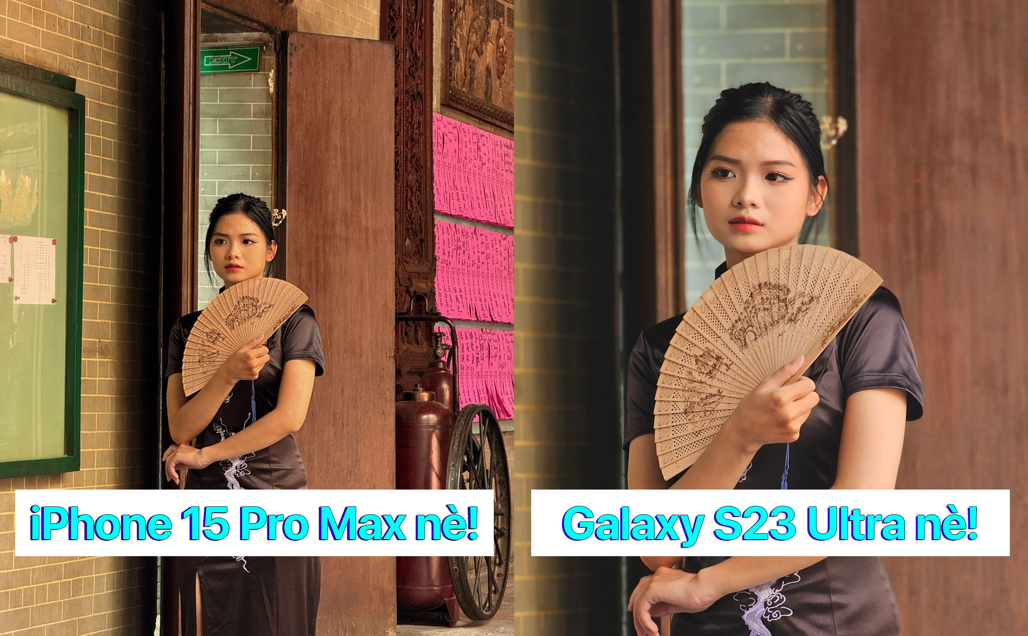 So sánh camera iPhone 15 Pro Max và Samsung Galaxy S23 Ultra
