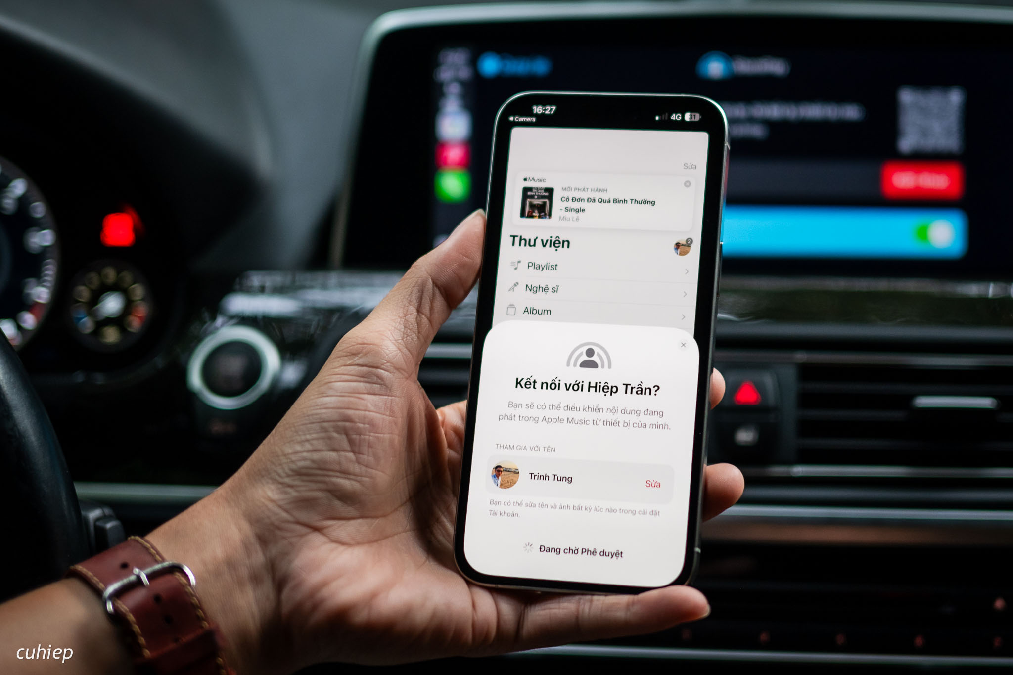 Apple SharePlay trên xe hơi: phát nhạc vào xe không cần kết nối CarPlay
