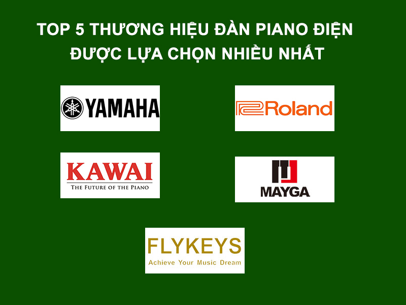 TOP 5 thương hiệu đàn piano điện được lựa chọn nhiều nhất