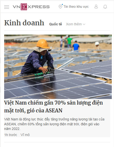 Đông Nam Á còn nhiều tiềm năng phát triển năng lượng tái tạo.