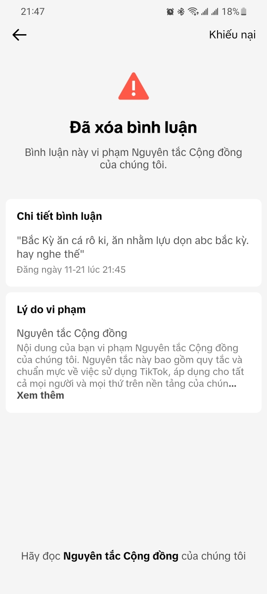 Tiktok xử lý trong 3s, mình chưa kịp đọc xong câu là đã xóa rùi | Viết ...