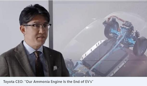 Giám đốc điều hành Toyota: “Động cơ amoniac của chúng tôi là sự kết liễu của xe điện”