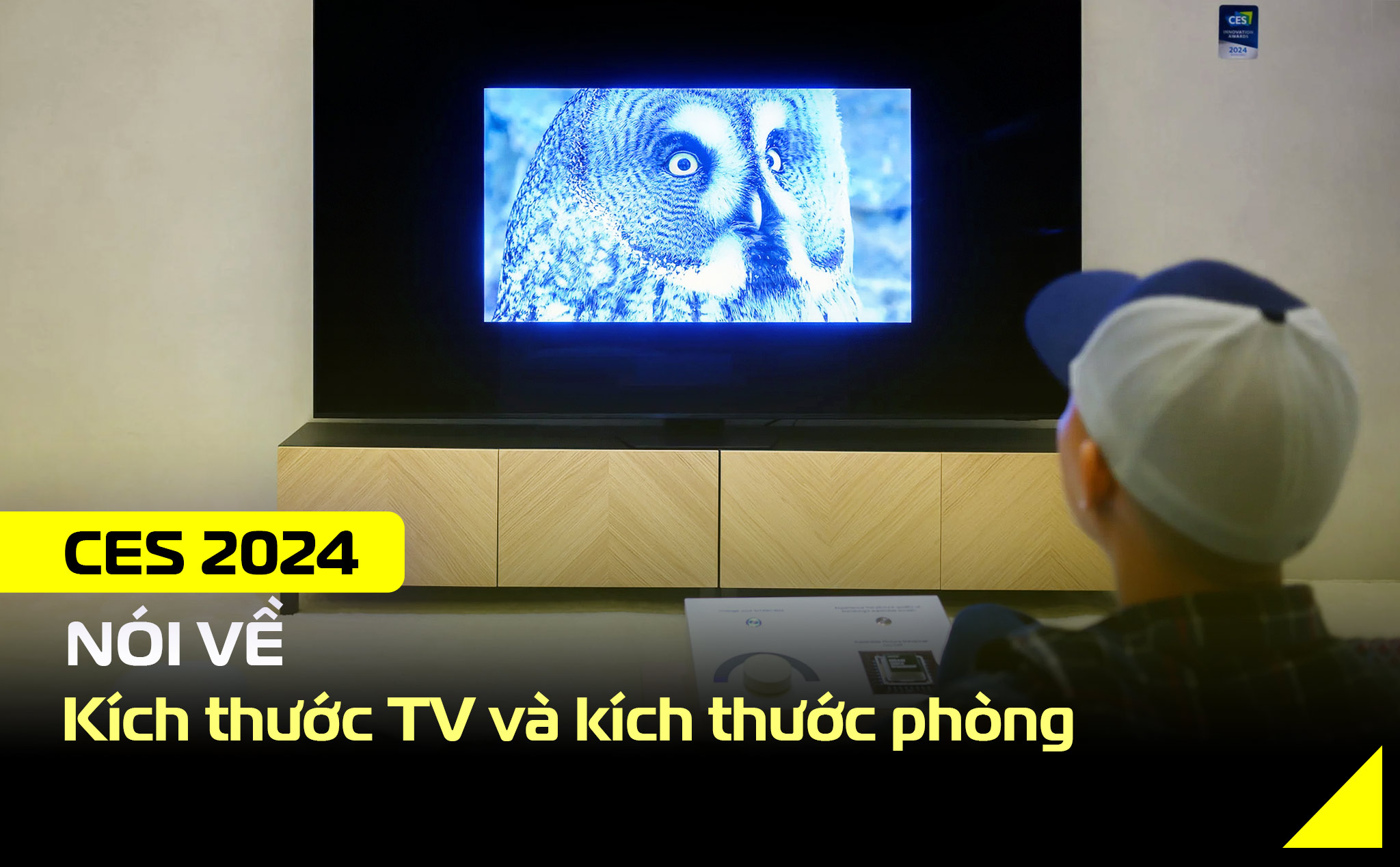 CES24: Lại nói về kích thước TV và kích thước phòng