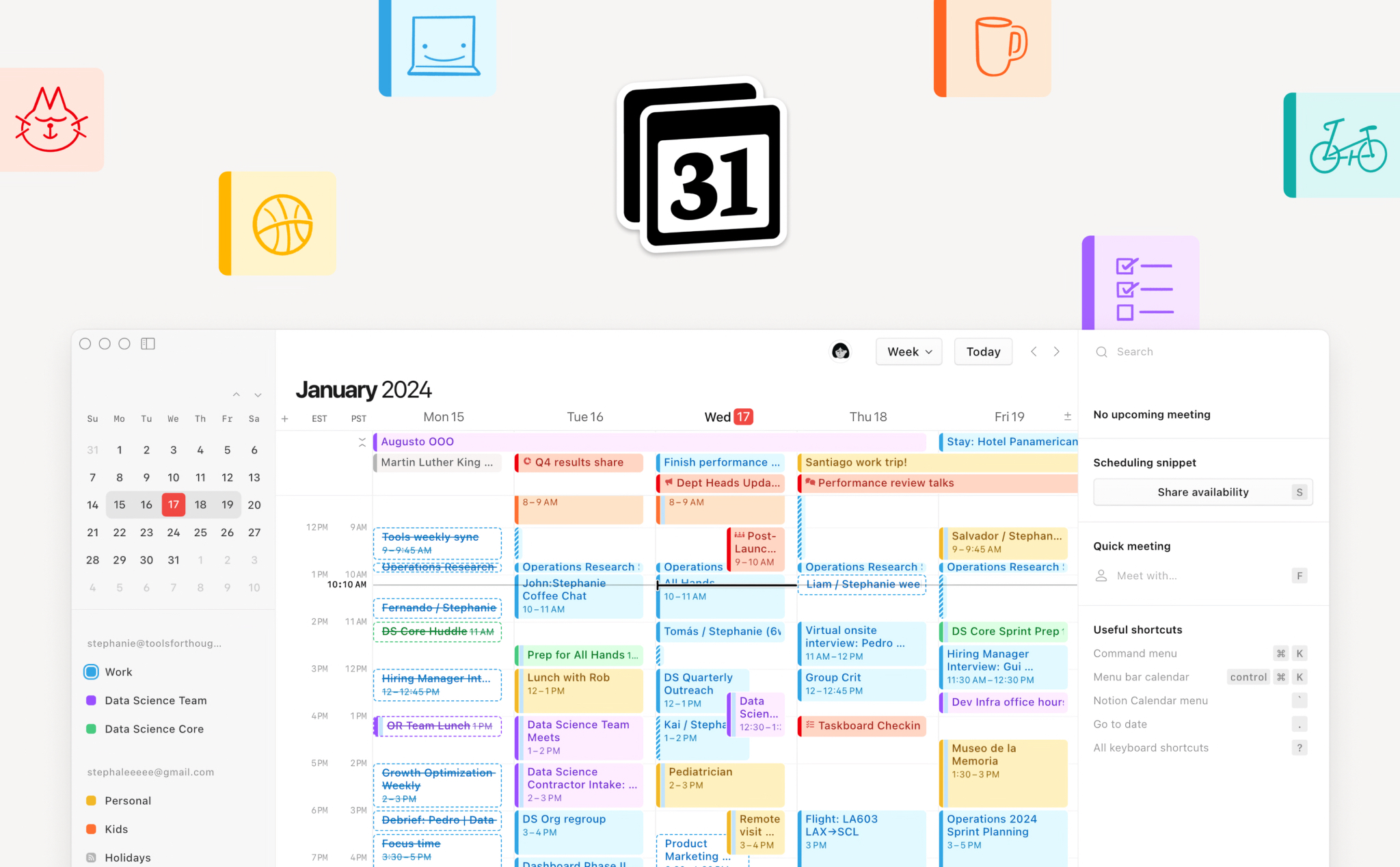 Notion giới thiệu ứng dụng Notion Calendar: kết hợp lịch cá nhân và