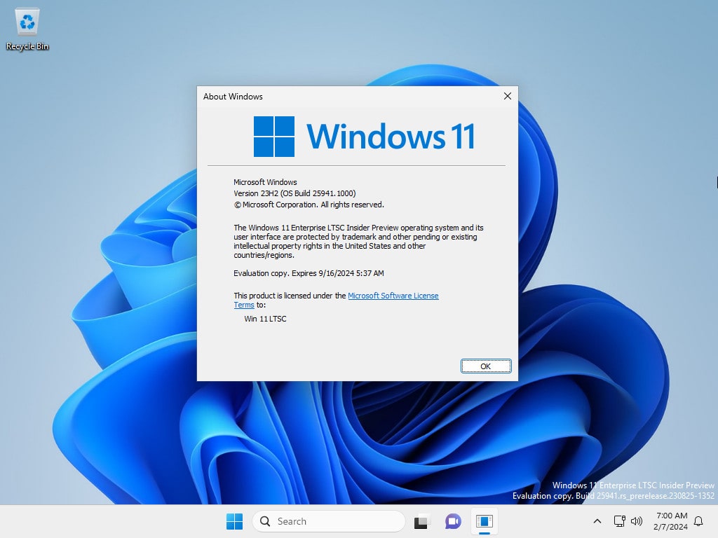 Tải ISO Windows 11 Enterprise LTSC 23H2 2024 Bản Leak Rò Rỉ Viết bởi