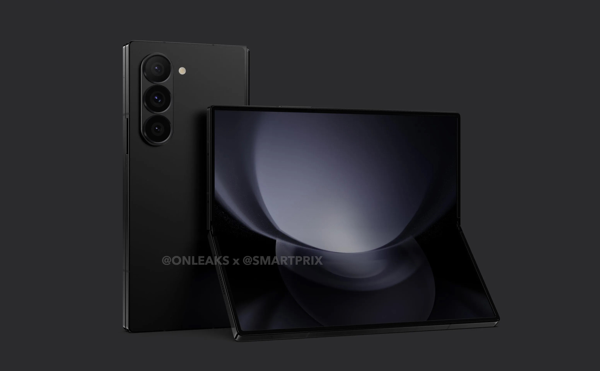 Xuất hiện ảnh dựng Galaxy Z Fold6: cạnh viền phẳng, màn hình ngoài rộng hơn Z Fold5…?