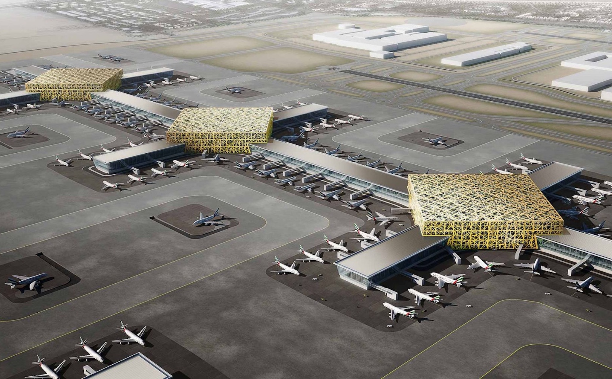 Dubai muốn xây dựng sân bay lớn nhất thế giới trên sa mạc, 13 năm vẫn chưa hoàn thiện