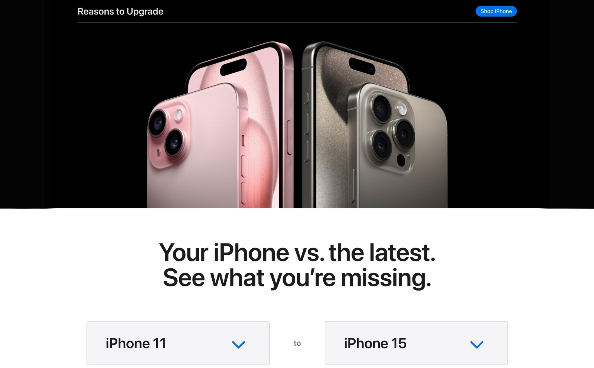 Apple gợi ý người dùng đang xài iPhone 11/12 nên nâng cấp lên iPhone 15 Series