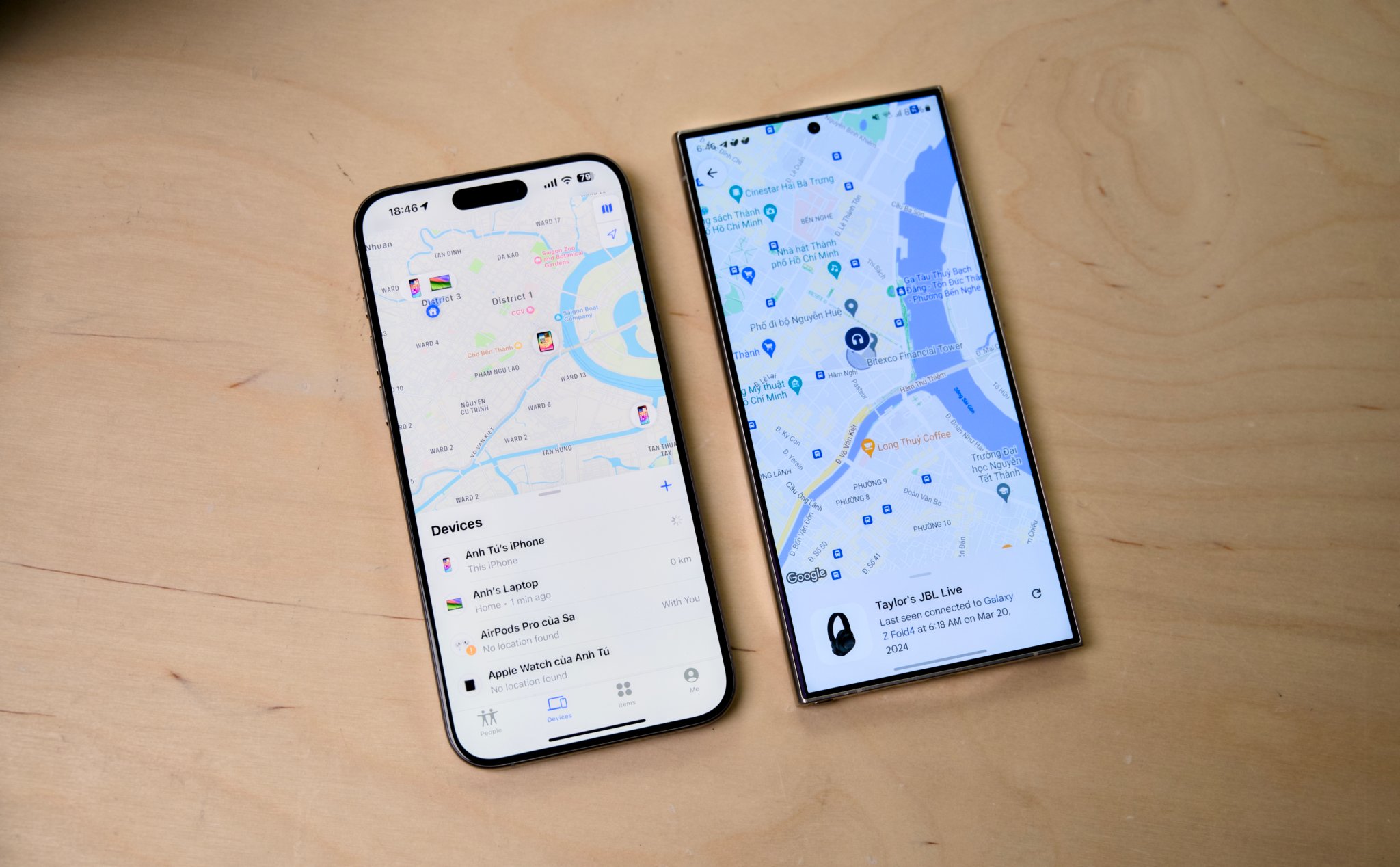 So sánh nhanh Find My (Apple) và Find My Devices (Google): cả 2 đều ngon