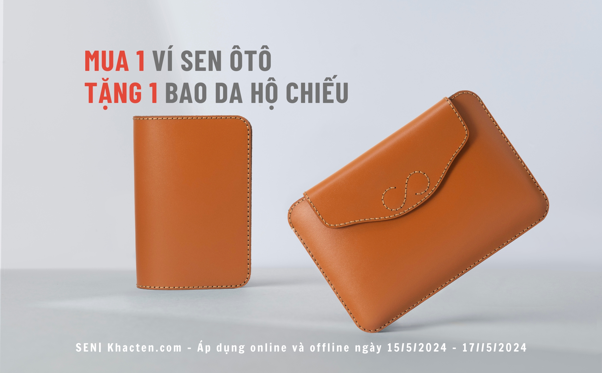 [QC] Mua Ví SEN ô tô tặng kèm Bao da SEN hộ chiếu | Viết bởi Khắc Tên