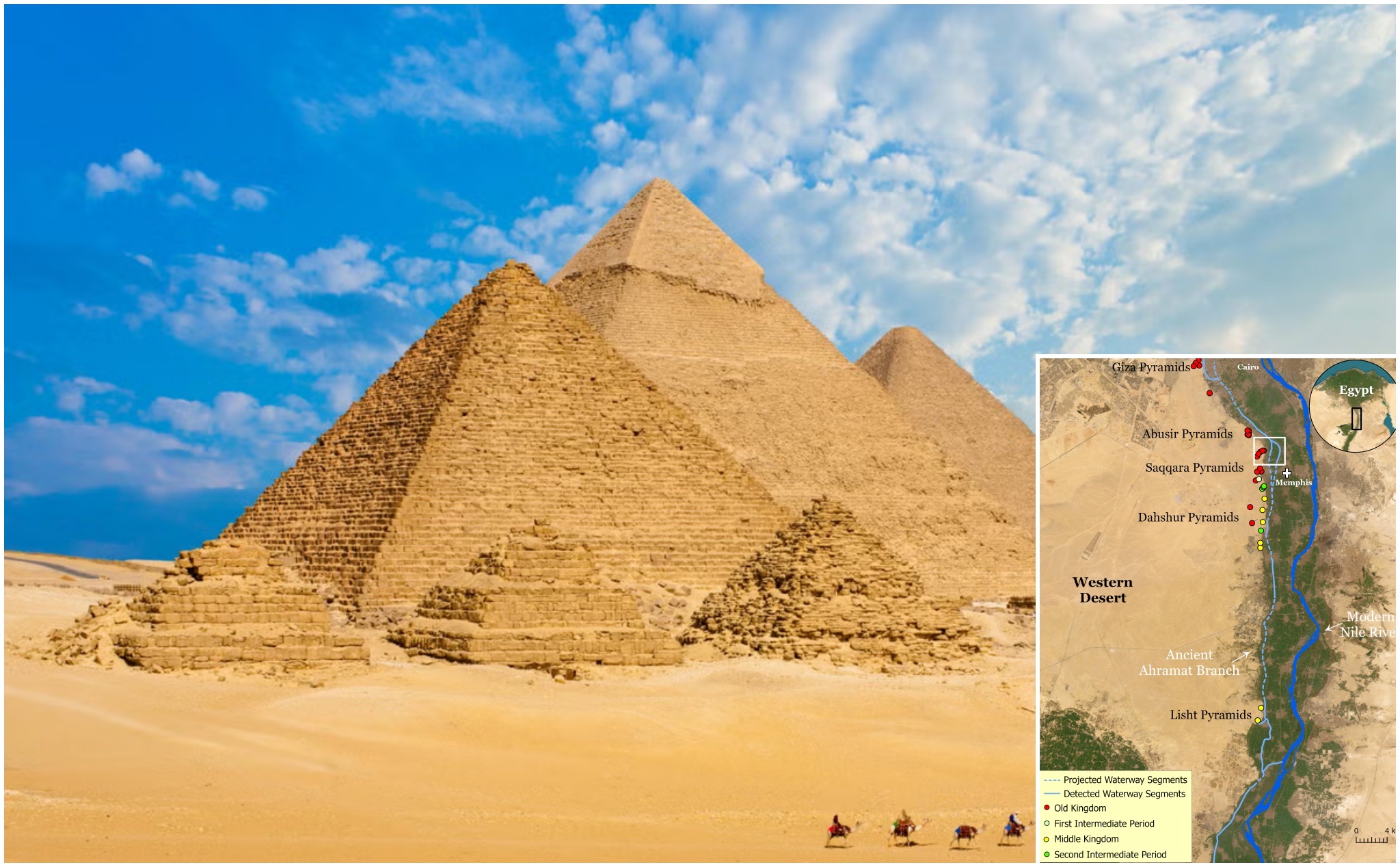 Phát hiện nhánh sông Nile bị vùi lấp - chìa khoá giải mã bí ẩn cách xây dựng Kim Tự Tháp Ai Cập