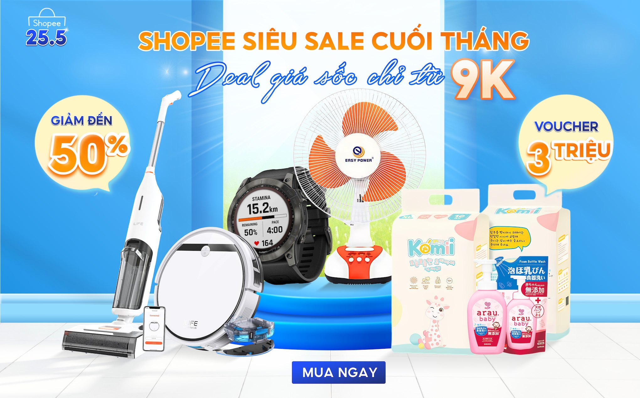 [QC] Shopee siêu sale cuối tháng – Deal sốc chỉ từ 9K