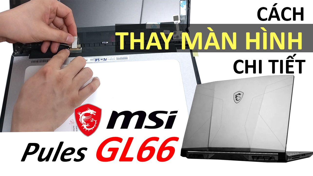 Hướng Dẫn Thay Màn Hình MSI Gaming GL66 chuẩn Kỹ thuật