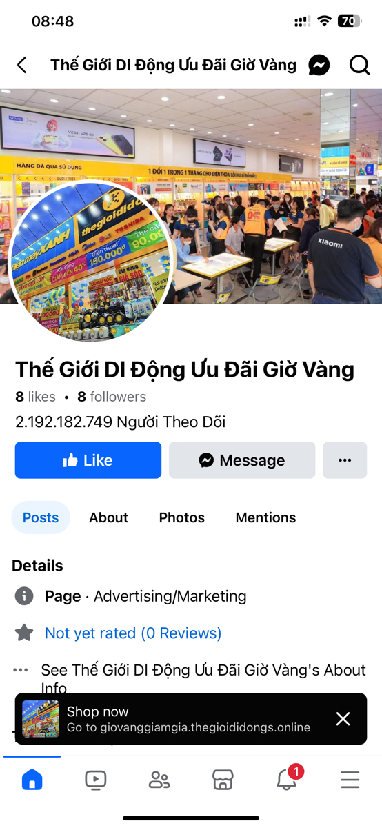 Có ai bị lừa mua hàng giảm giá trên facebook này không? Tin giả nha mọi người ơi.