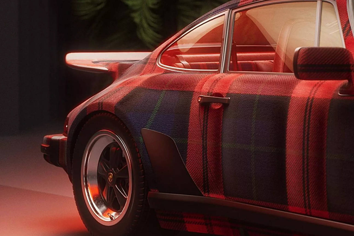 "Soi" Porsche 930 Turbo phủ họa tiết caro tartan giá 6,4 tỷ đồng