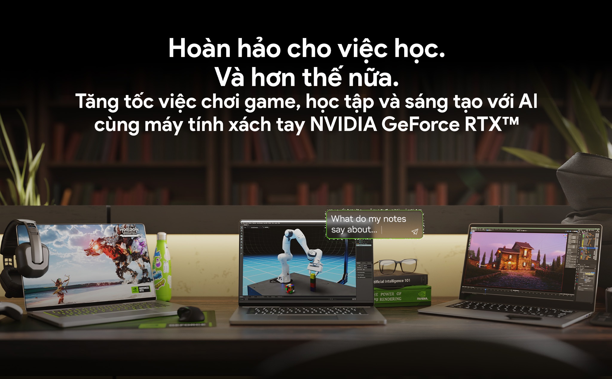 [QC] Khuyến mãi đặc biệt cho mùa “Back to School 2024” với các dòng laptop GeForce RTX