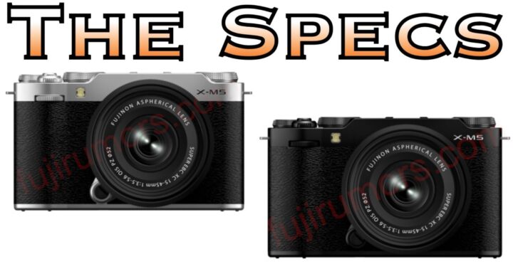 Thông số kỹ thuật của FUJIFILM X-M5 sắp được ra mắt