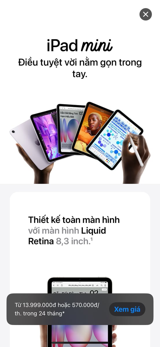 IPad mini 7 giá ok quá