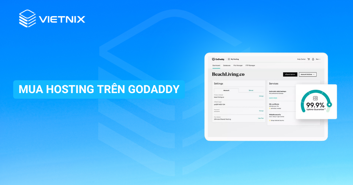 Cách mua hosting trên Godaddy miễn phí tên miền đơn giản, nhanh chóng