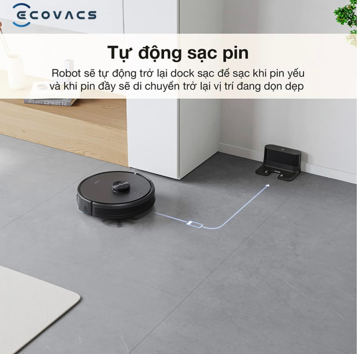 ng tự động sạc pin này của các dòng robot hút bụi lau nhà, "bé" nhà bạn từng về dock sạc không...