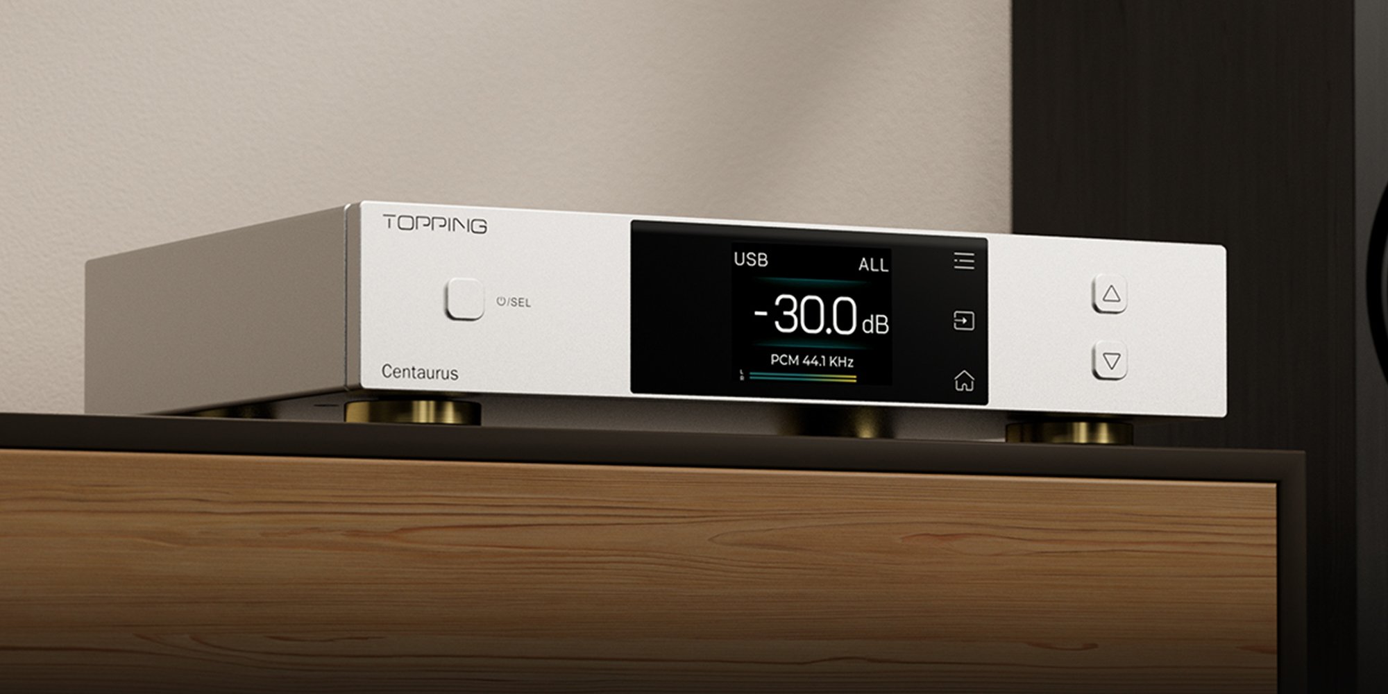 TOPPING Centaurus: Desktop DAC sử dụng mạch R2R, có màn hình 2,0 inch, giá $999