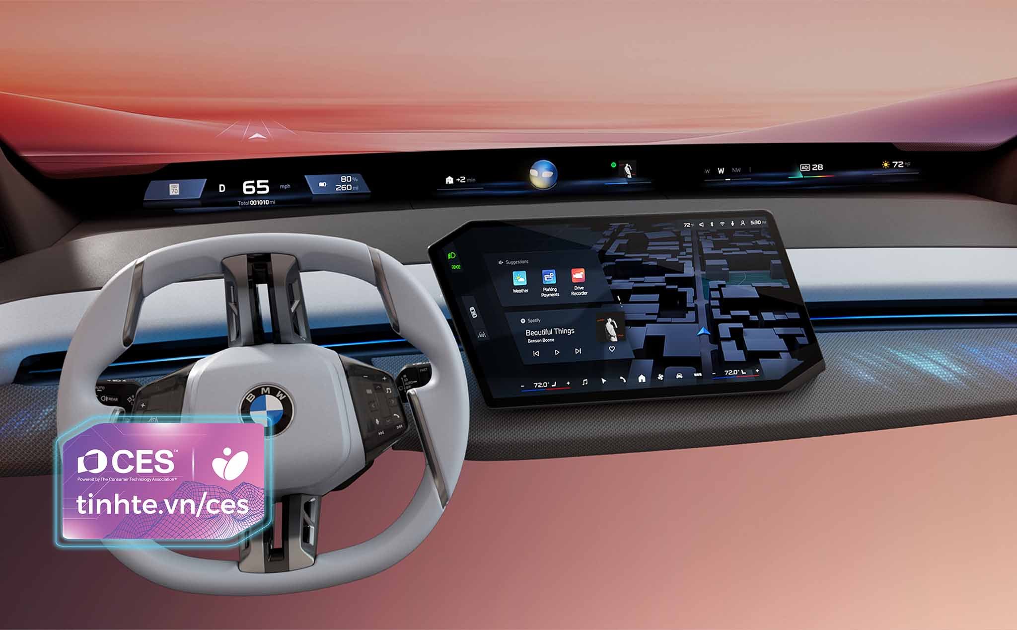 CES2025: BMW ra mắt Panoramic iDrive, biến kính chắn gió thành màn hình