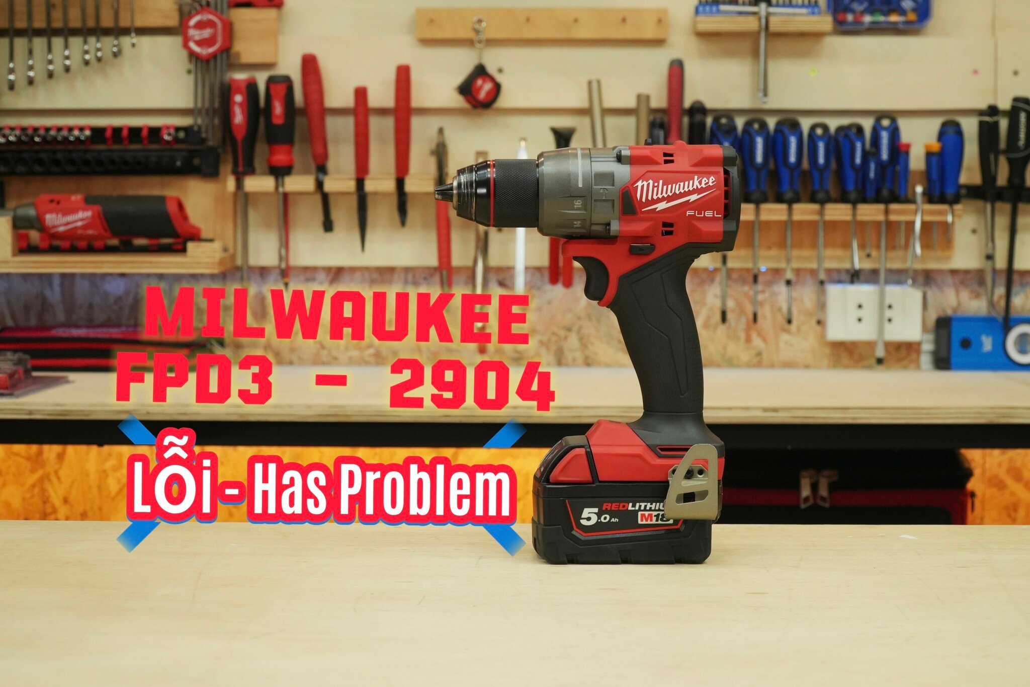 Chia sẻ về việc gặp lỗi trên máy khoan Milwaukee FPD3 (tại mỹ là 2904)