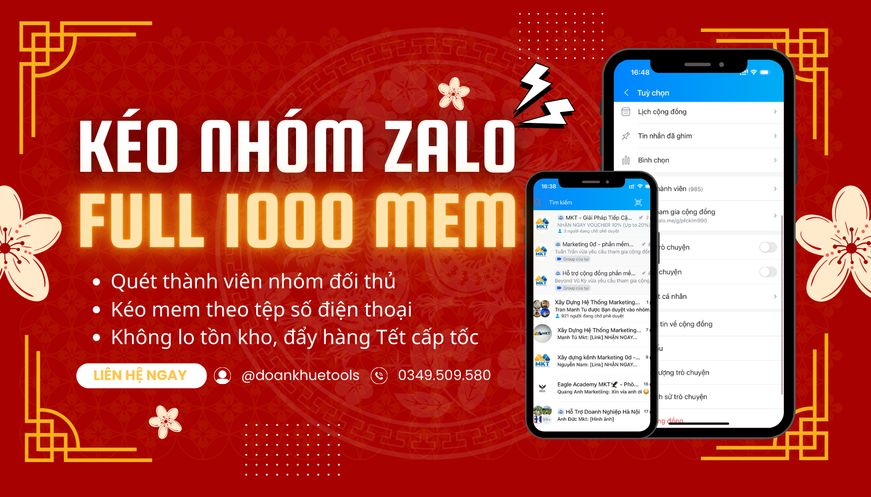 Kéo Mem Zalo 1000 Thành Viên Bằng Cách Khai Thác Hội Nhóm Của Đối Thủ.