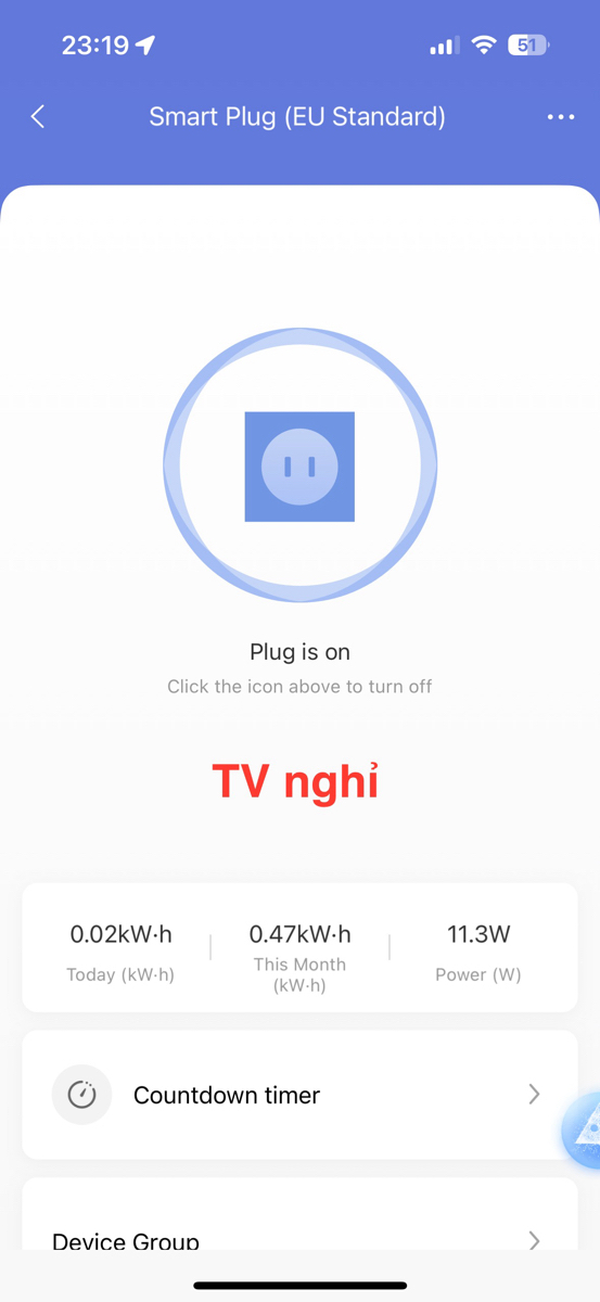 Nhân tiện có cái ổ cắm thông minh, đo thử con Android TV lúc tắt màn hình thì nó ngốn hơn 11W điện,