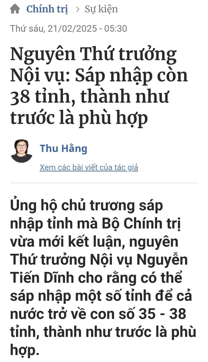 Hồi xưa, lâu lắm rồi, về chuyện thích tách nhập của các vị lãnh đạo đi lên từ quần chúng, ngoài...