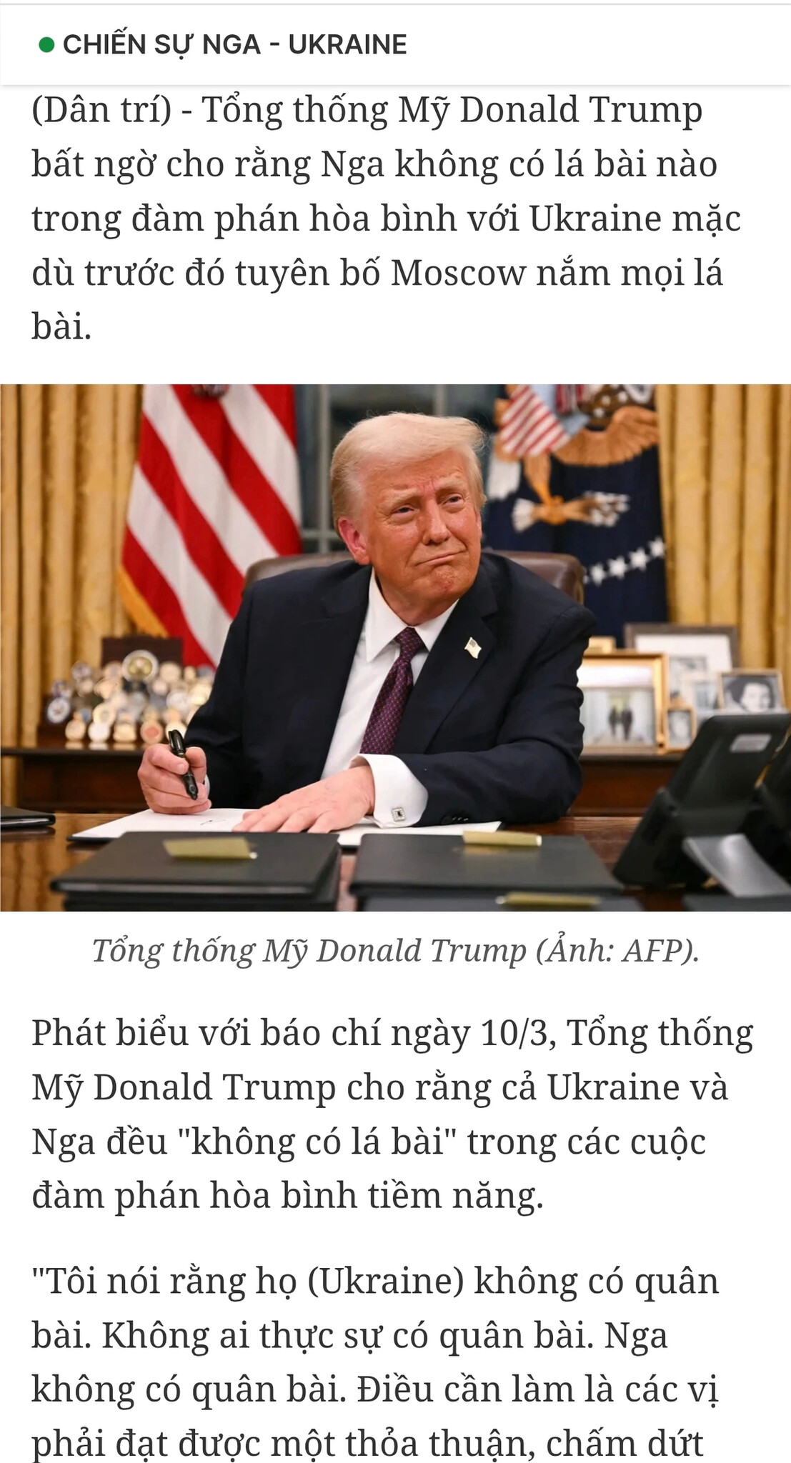 Trump quay xe chóng hết cả mặt. Quan trọng là nhiệm kì này chắc sẽ có Nobel hoà bình và thêm một...