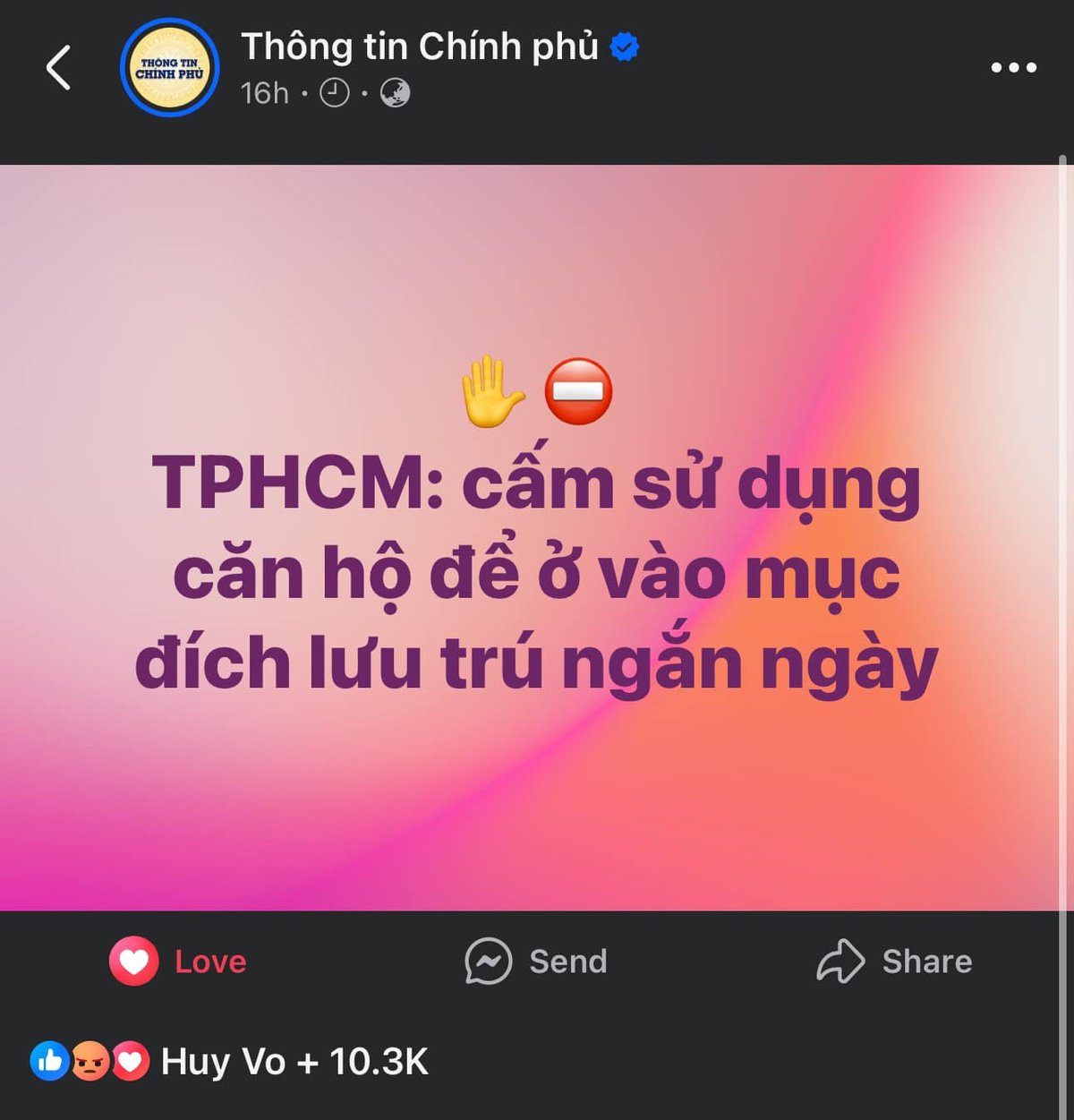 TPHCM cấm sử dụng căn hộ để cho thuê ngắn ngày. Ca này mấy bạn làm và đầu tư vào airbnb ở căn hộ...